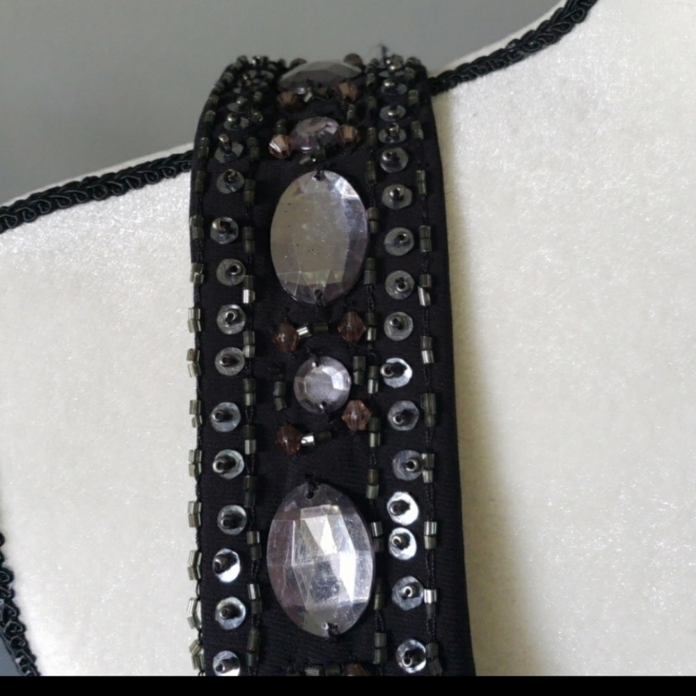 Collection by Dress Barn black beaded and ruched dress - Picture 7 of 8